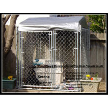 jaula de perro galvanizada caliente del acoplamiento de cadena (instalación y doblando fáciles)